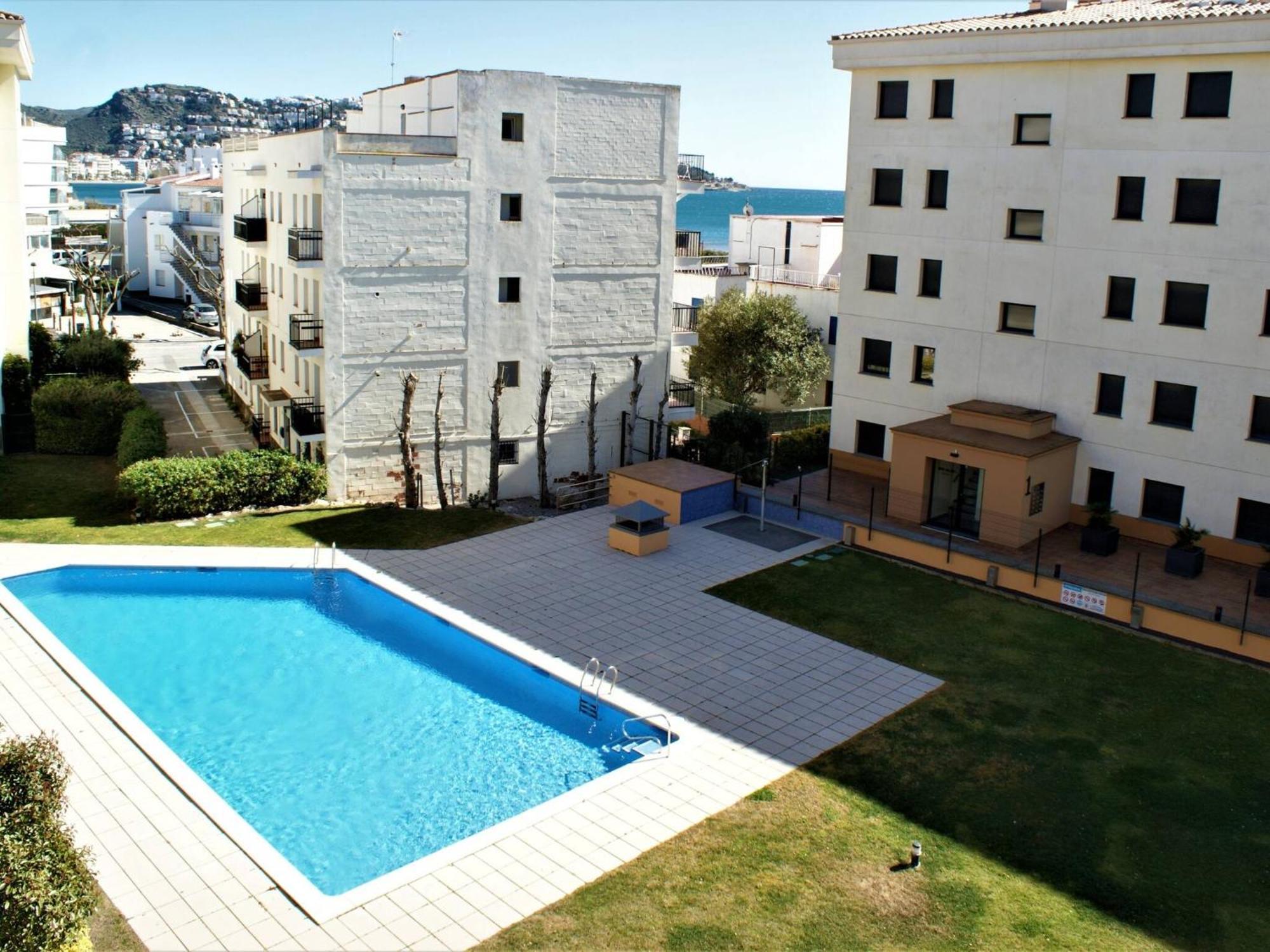 Apartamento En Roses A 2 Min De La Playa Con Vistas Al Mar Av-18 ז'ירונה מראה חיצוני תמונה